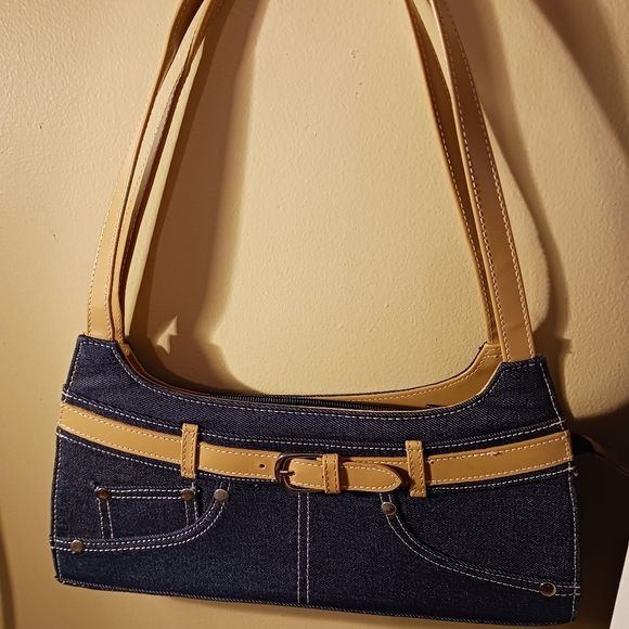 Denim Blue Handbags - 👜 👛New!Jean Hand Bag With Belt &👖 Jean Front Pockets,Size 12.5"×7"×9"👜 👛